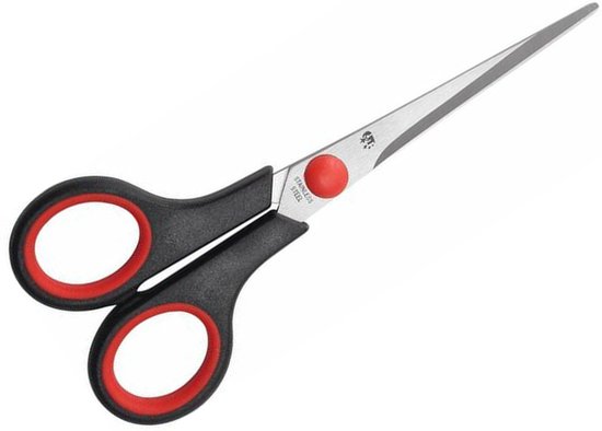 Ciseaux à pointe - Bureau - Poignée souple - 15,5 cm