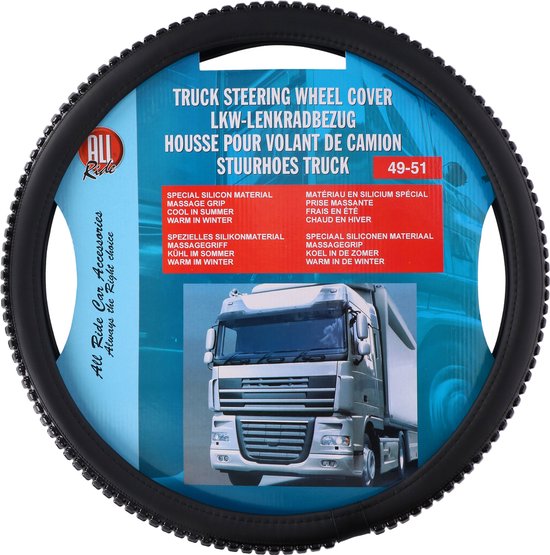 All Ride Handlebar Cover Truck - Guidon de diamètre 44-46CM - Caoutchouc - Texture antidérapante - Facile à installer - Noir