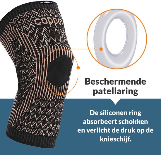 Caresense Knee Brace - Attelle de rotule - Pour l'arthrite - Soulagement des douleurs articulaires - Attelle de genou pour adultes - Taille L