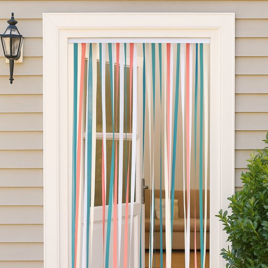 Kinzo Door Screen 220x100 cm - Moustiquaire sans perçage - Rideau magnétique anti-insectes pour porte - Moustiquaire pour fenêtre et filet anti-insectes - Moustiquaire réutilisable pour balcon ou porte de jardin