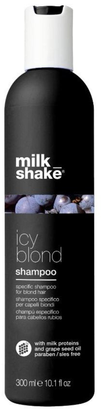 Milk Shake Shampooing Icy Blonde - Neutralise les tons jaunes/orangés - 300 ml