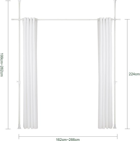 SoBuy Rideau télescopique KLS12-W