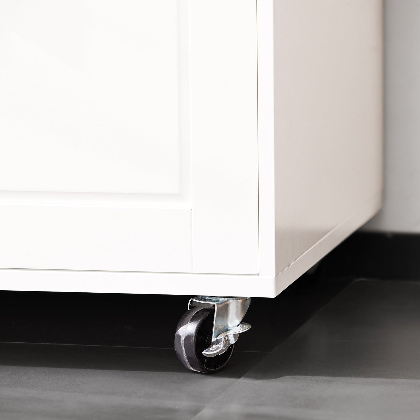 Armoire micro-ondes - SoBuy - Armoire cuisine - 1 tiroir - 3 portes - 89 x 40 x 89 cm - Blanc