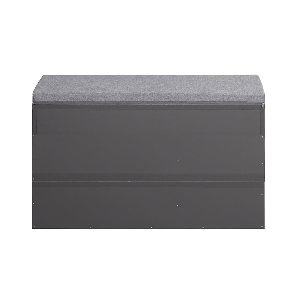SoBuy Meuble à chaussures avec siège rembourré - 1 tiroir et étagères de rangement - Max. 120 kg -80 x 31 x 48 cm - Noir