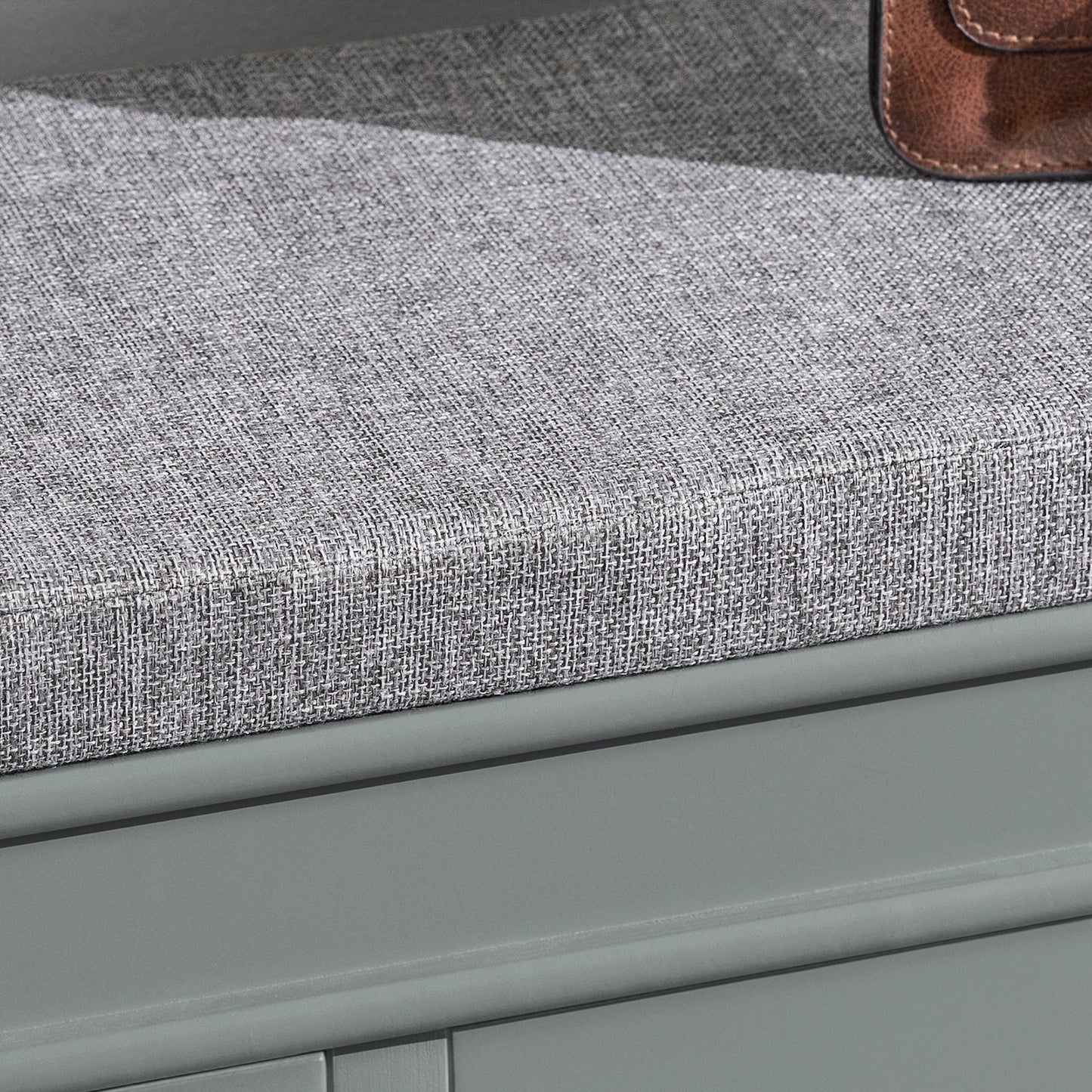 SoBuy FSR64-HG Banc à chaussures étroit avec coussin de siège - 2 rabats - Jusqu'à 8 paires de chaussures - Gris - 60 x 24 x 102 cm