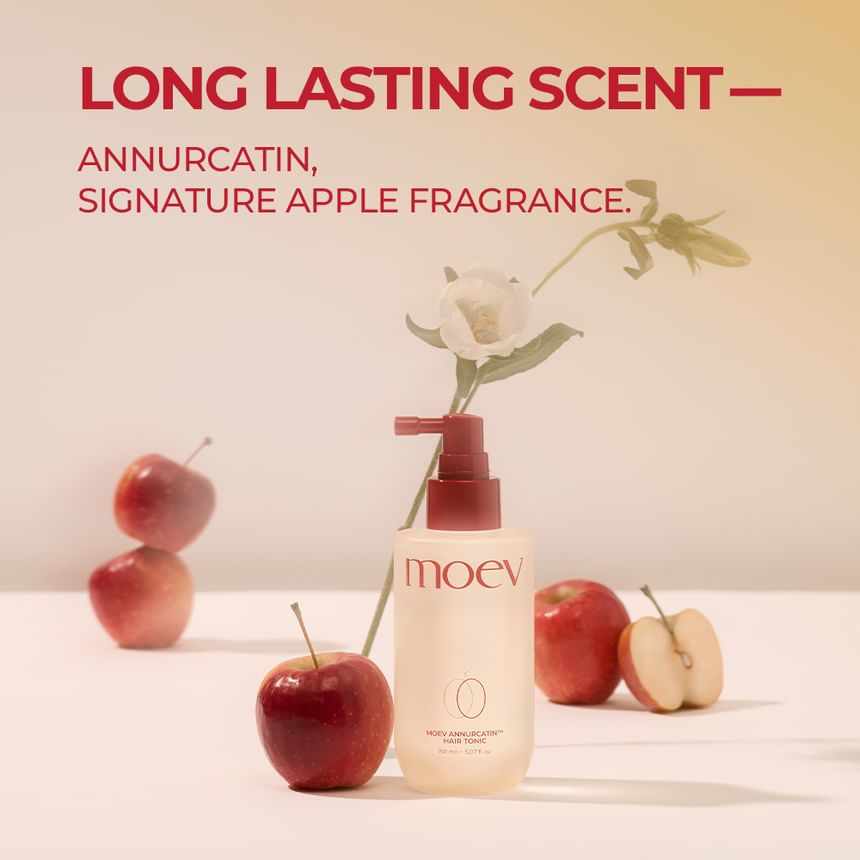 MOEV Annurcatin Hair Tonic 150ml - Hydrate et renforce les cheveux - Fragrance de pomme fraîche