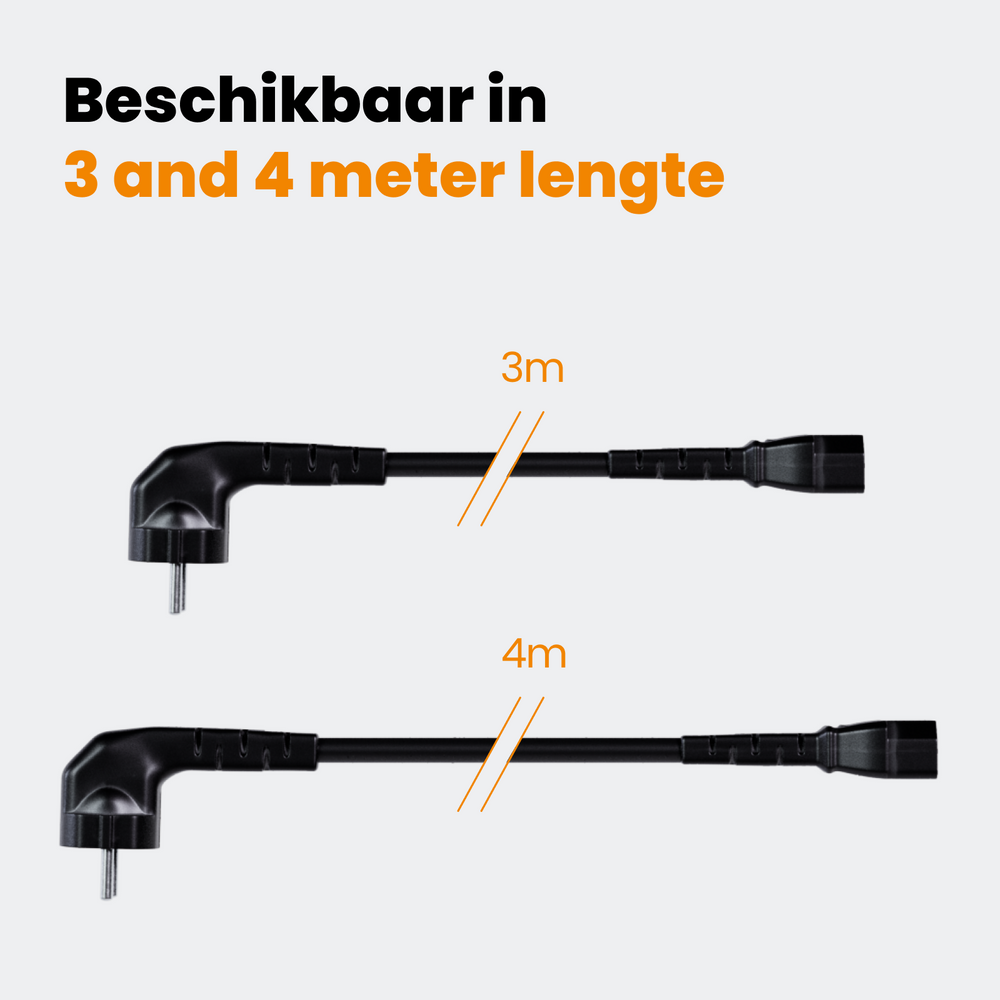 Moovv Power Cable - 3 Metres - Pure Copper Wire - Universal for Moovv Treadmills