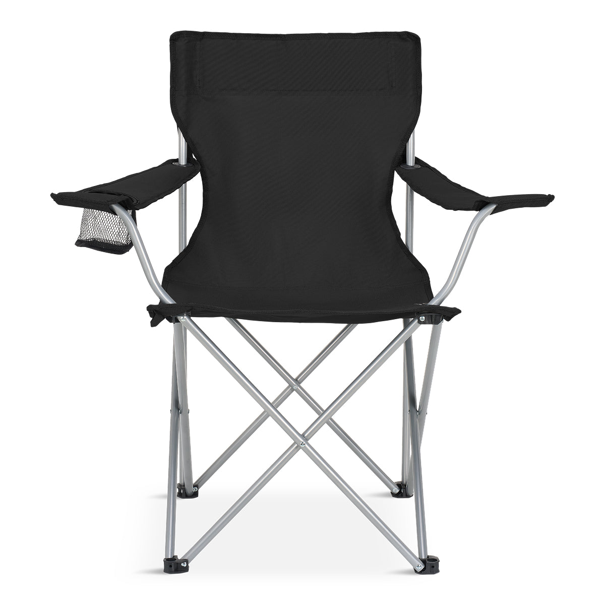Trvlmore Camping Chair Basic - Noir - 88 x 50 x 83 cm - Pliable - Capacité de charge de 120 kg