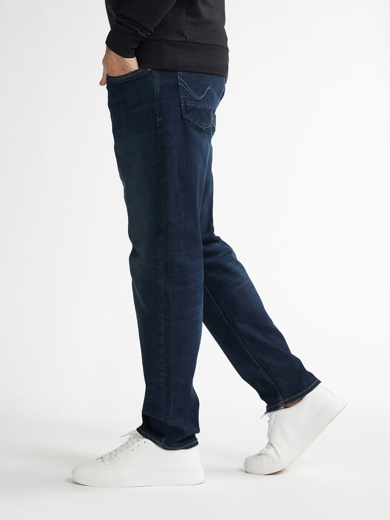 W36-L32 Dark used 5802 SANTIAGO-0009-36 Hommes Denim Straight PETROL