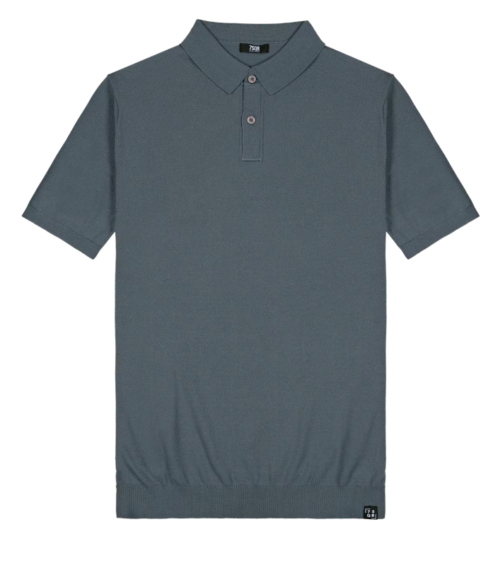 Polo 7Square Barra - Bleu Mirage