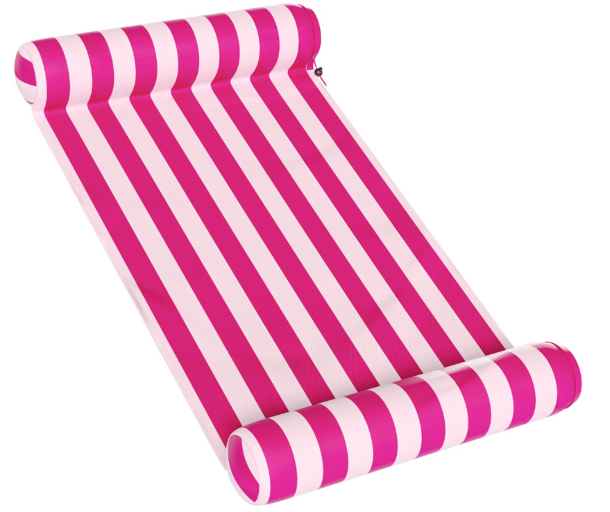 Travelly - Hamac d'eau de luxe - Hamac - matelas d'air - matelas d'air - piscine - jouet d'eau - hamac d'eau - rose
