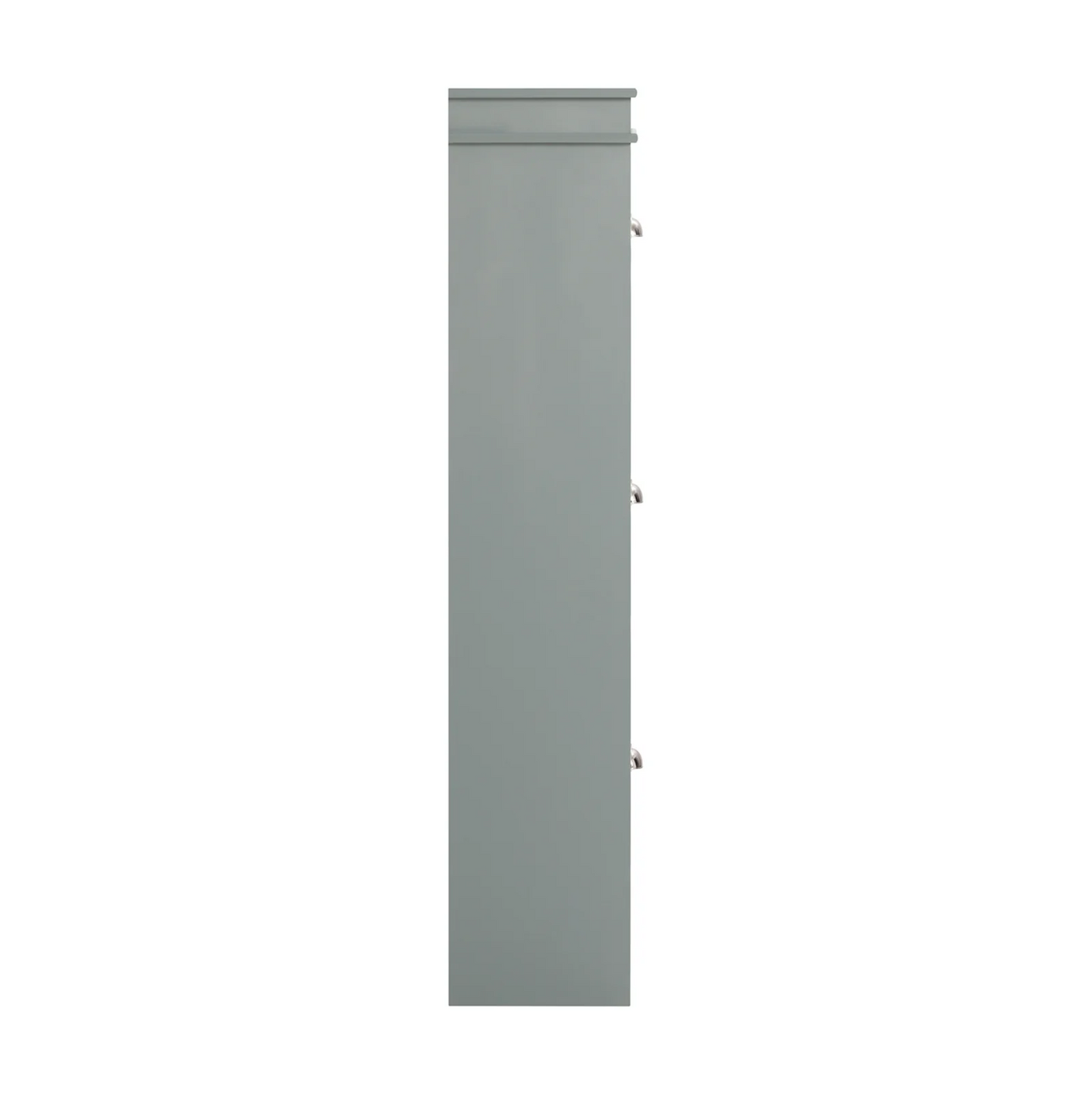 SoBuy Armoire à chaussures moderne - Rangement de chaussures à 3 volets - Meuble d'entrée élégant et peu encombrant - 53x24x117 cm - Gris