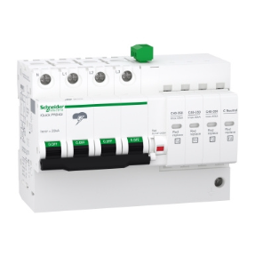 Schneider Electric Acti9 iQuick PRD40r 3P+N Parafoudre - 131.5x103.8x75.9 mm - Blanc (RAL 9003)