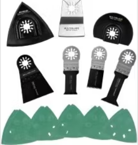 Multiblade Multitool Starter Set - Ponceuse - Lames de scie - 93x93 mm - Gris