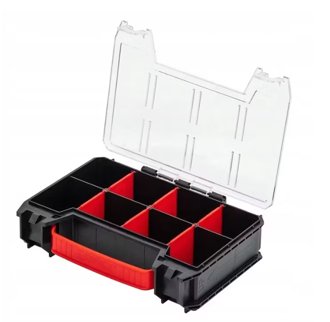 Qbrick Z257776PG001 Boîte à outils PRO 2.0 avec 5x PRO Organiser Multi - Noir, 450 x 334 x 240 mm