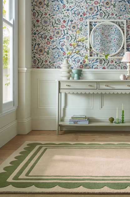 Flair Rugs Tapis en laine vert Lois - 160 x 230 cm