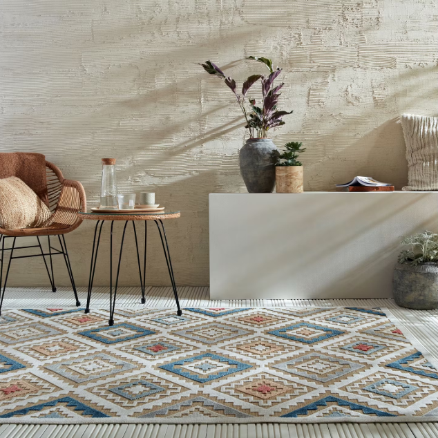 Flair Rugs Plaza Zion Tapis d'extérieur Gris - 160 x 230 cm