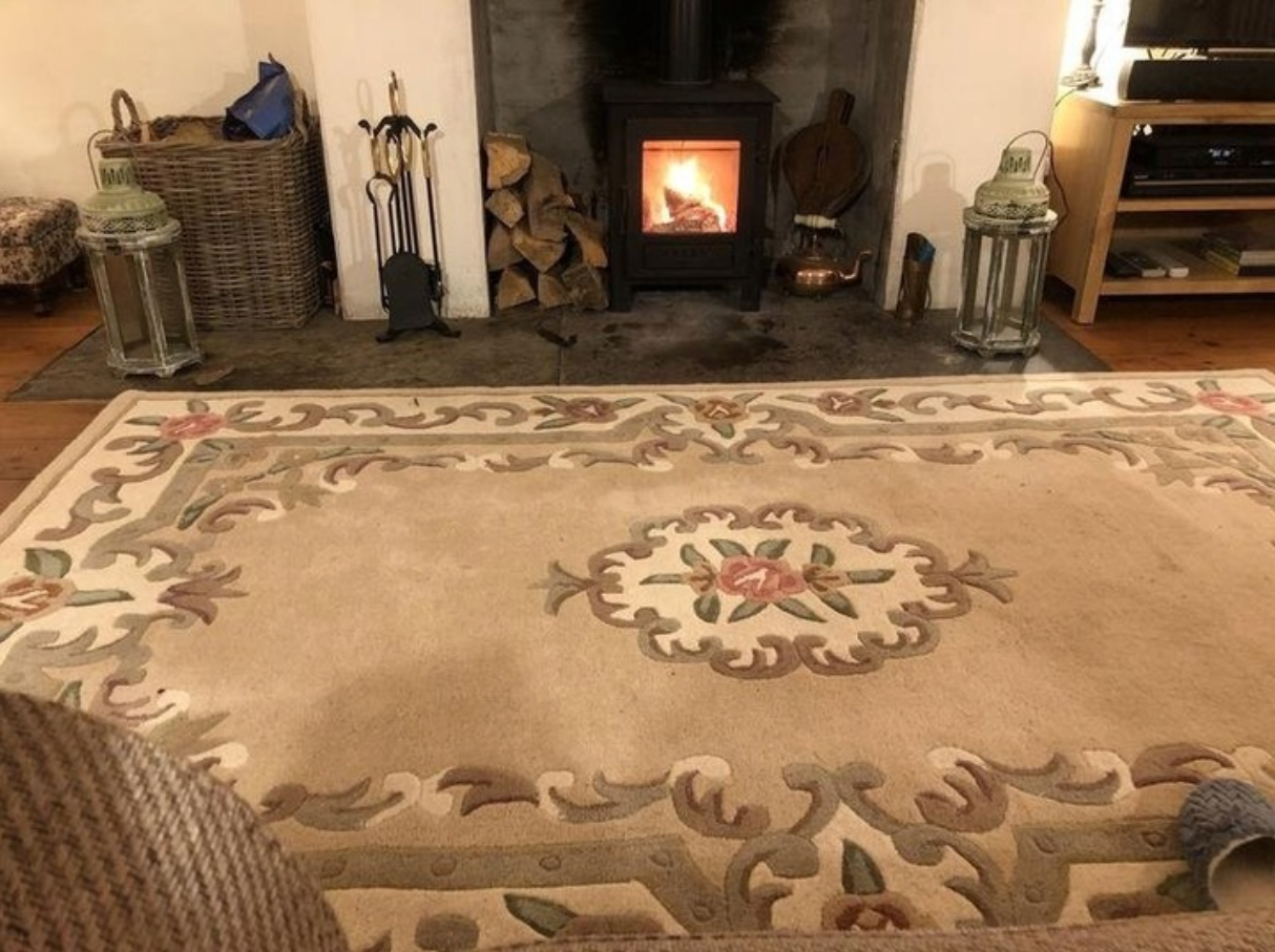 Flair Rugs Lotus Premium Aubusson Fawn Tapis en laine 67x210 cm - Beige/Brown