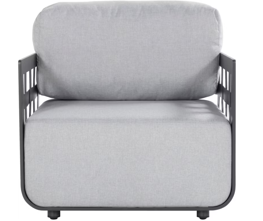 Hartman Cestelli Chaise longue en aluminium anthracite - 84x84x85 cm