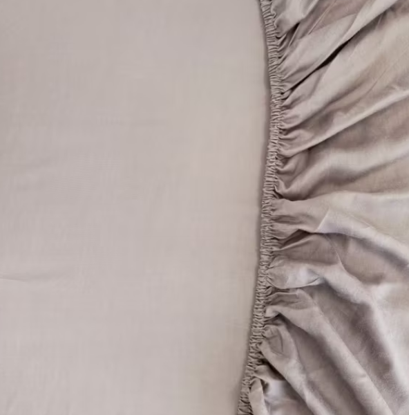 Drap-housse Kiyo - 100% BIO - Crayon Kiyo - 180x200 - Taupe