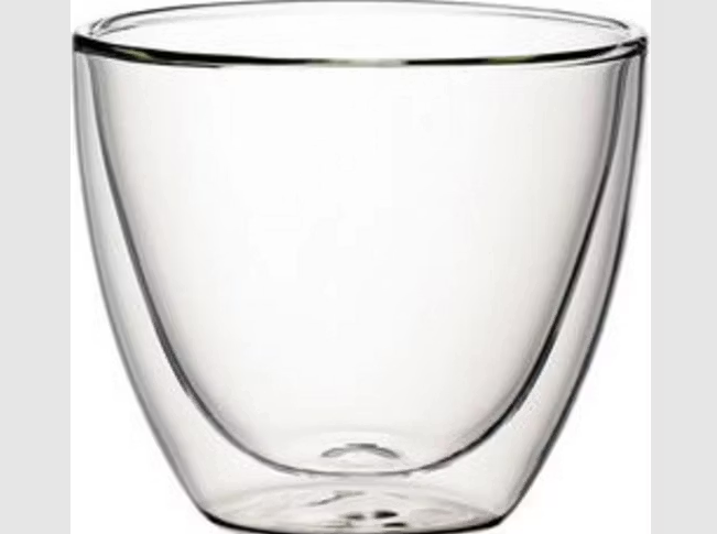 Villeroy & Boch Manufacture Rock - Lot de 6 verres à thé à double paroi | 250 ml | Verre borosilicaté | Micro-ondes et lave-vaisselle