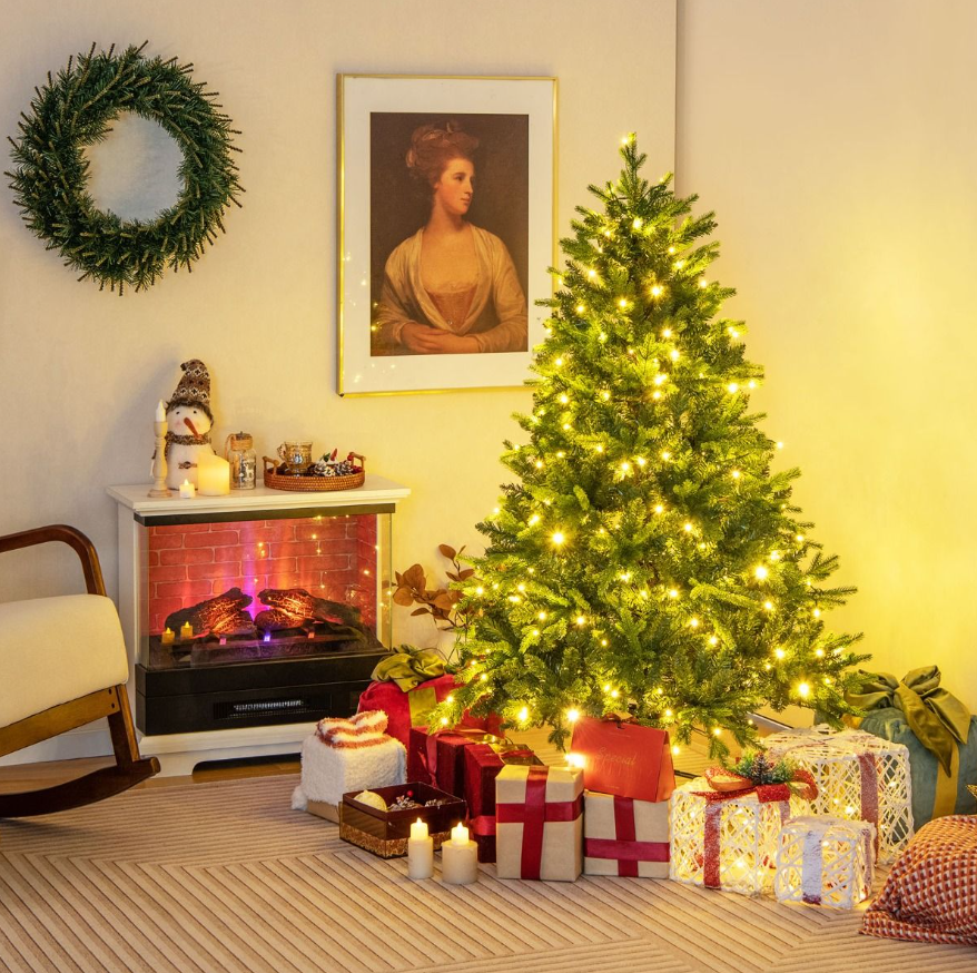 Coast Artificial Christmas tree with LED lights 150 cm - Green - Ø100 cm - 250 LED - 11 Modes d'éclairage