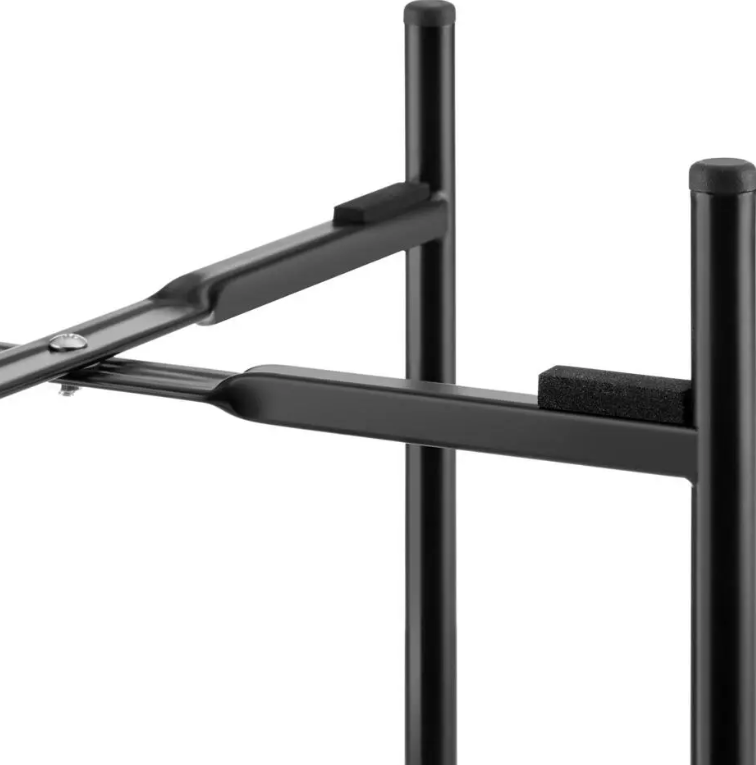 tectake Support pour plantes Mine - Lot de 2 - Acier peint par poudrage - Noir