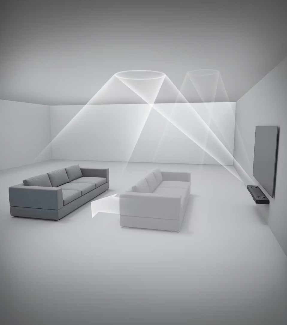 Porsche Design Soundbar PDB90 5.1.2 Dolby Atmos DTS-X - Noir - 1200 x 210 x 88 mm