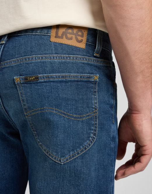 Lee West Regular Jeans - Hommes - Denim selvedge authentique - Lavage Richter foncé