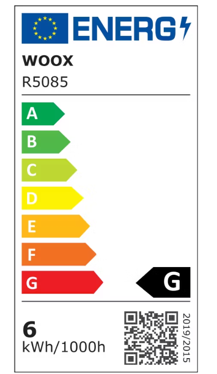 Woox Diamond Smart E27 WiFi LED Lamp 5-pack - 6W, RGB+CCT 2700-6500K, 110x55x55 mm, 500 Lumens