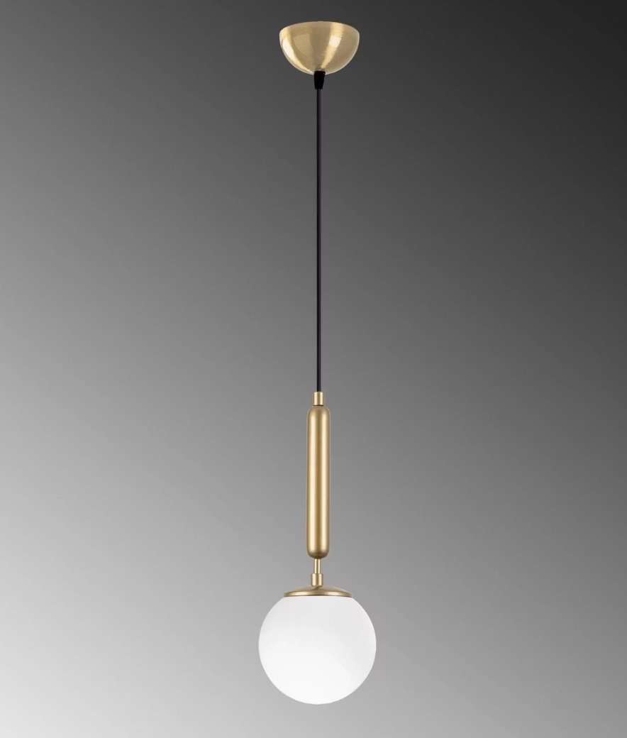 Opviq Lampe pendante Fulgor - Métal et verre - E14 - 15 x 15 x 49 cm - Réglable jusqu'à 139 cm - Eclairage d'intérieur