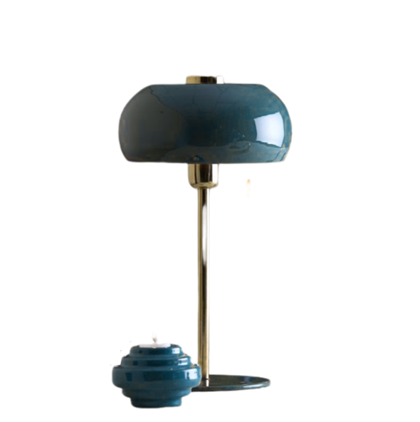 Light & Living - Lampe à poser SURIN - Ø40 cm - Vert foncé/Doré