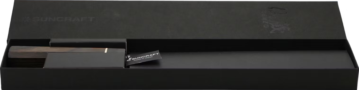 Suncraft Senzo Black Couteau de chef - 21 cm - Acier Damas Japonais