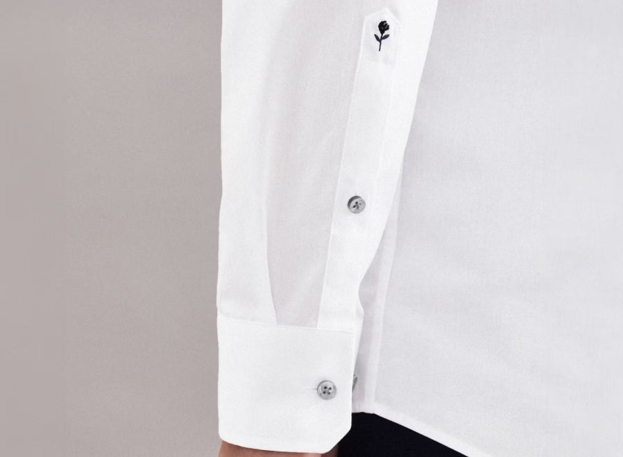 Seidensticker Chemise slim pour homme - coton - blanc - Taille XL