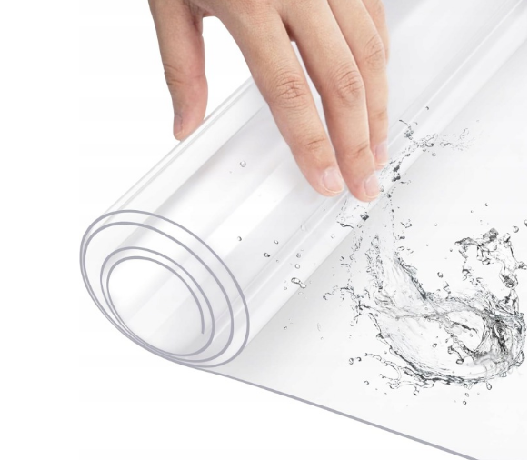 Film protecteur de table WOLTU - PVC transparent 1 mm - 80 x 140 cm - Imperméable et lavable