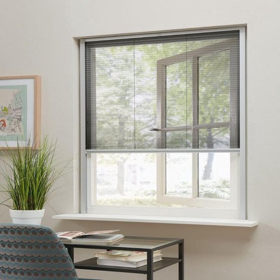 Bruynzeel fenêtre plissée s500 83x155 BLANC