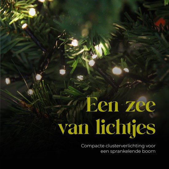 Giftmas Christmas Tree Lights - Lumières de Noël pour l'extérieur - 9M Cluster Lights - 450 Warm White LEDs - Indoor and Outdoor - Warm Atmosphere Lights