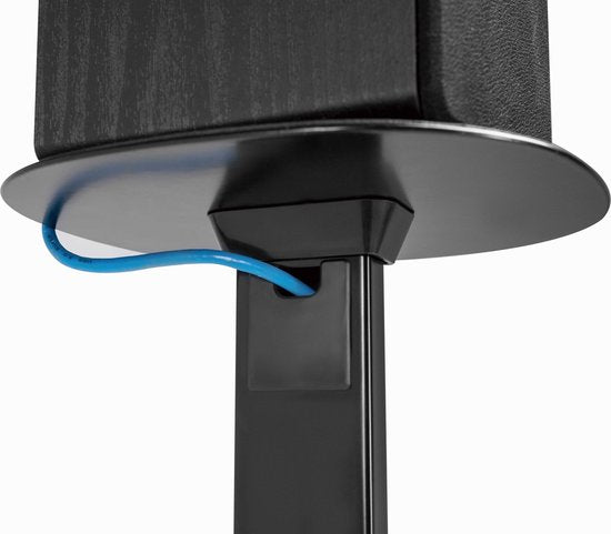 Support pour haut-parleur - VDD Gaming - Support universel au sol - Réglable en hauteur jusqu'à 117 cm avec gestion des câbles - Noir