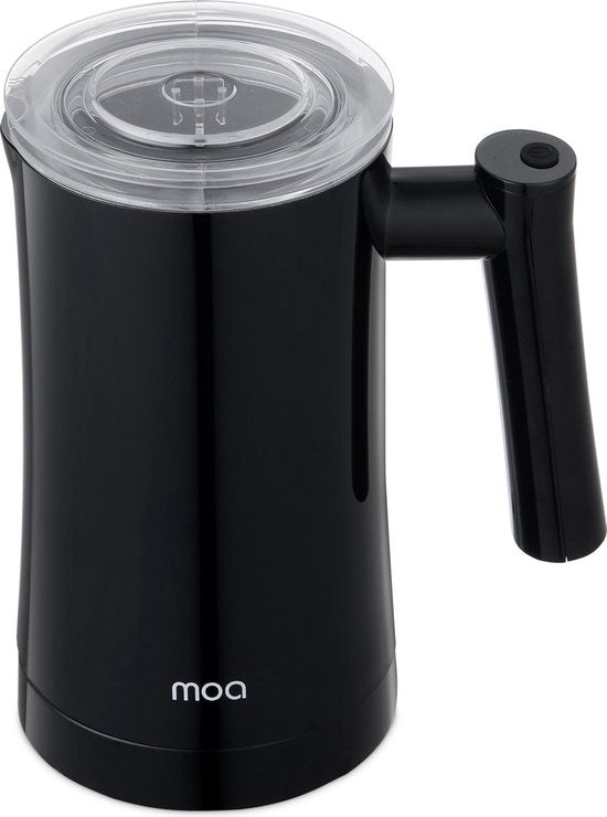 Mousseur à lait électrique MF1B - MOA - Cappuccino, Latte, cortado - 3-en-1 - Noir - Sans BPA
