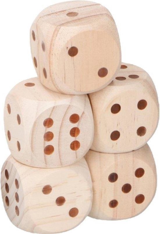 Lifetime Games Dés en bois 5 pièces