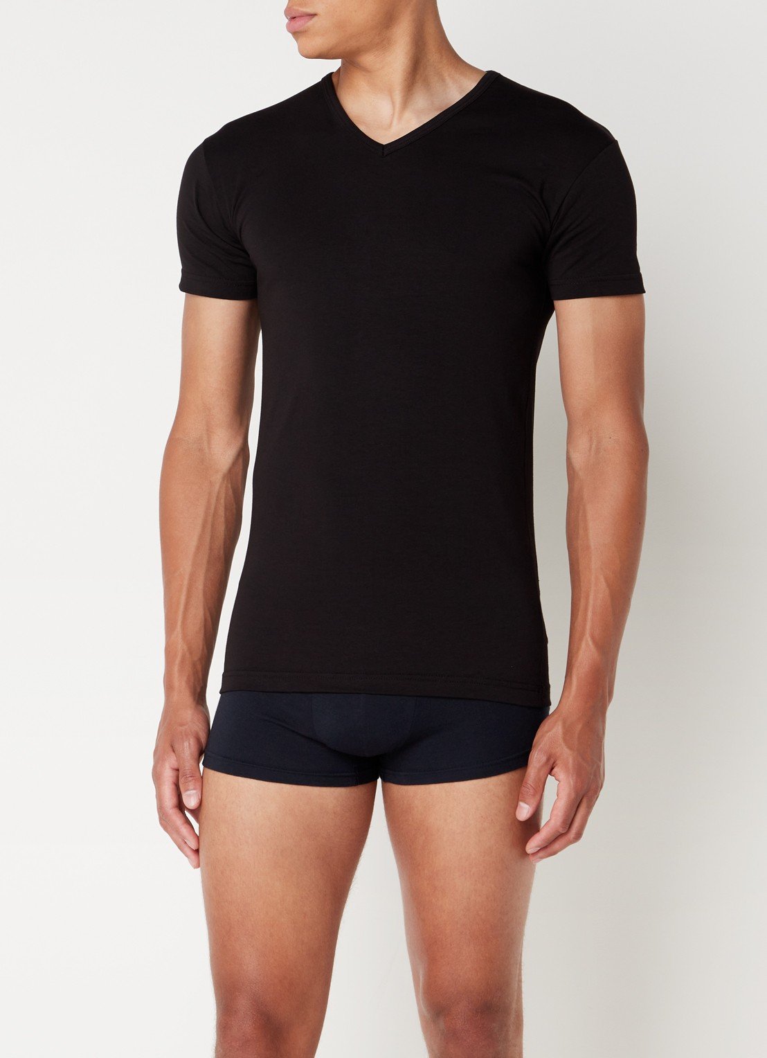 Alan Red - 4x Ottawa T-Shirt - Body Fit & Soft Stretch Cotton - Noir - Taille L
