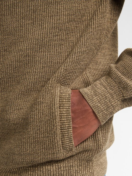 Petrol Industries - Gilet en maille pour homme Bristol - Marron - Taille XXXL