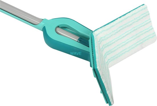 Racleur de sol Leifheit Picobello M Micro Duo avec manche - largeur de nettoyage de 33 cm - turquoise - gris