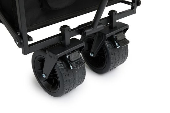 909 Chariot d'extérieur - Pliable - Capacité de charge maximale 80 KG - 100x57x99cm - Noir