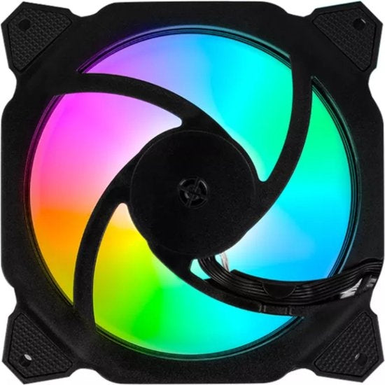 Ventilateur RGB pour PC - Ventilateur de boîtier 120mm 6-pin High Airflow - Ventilateur de boîtier d'ordinateur Earkings avec télécommande