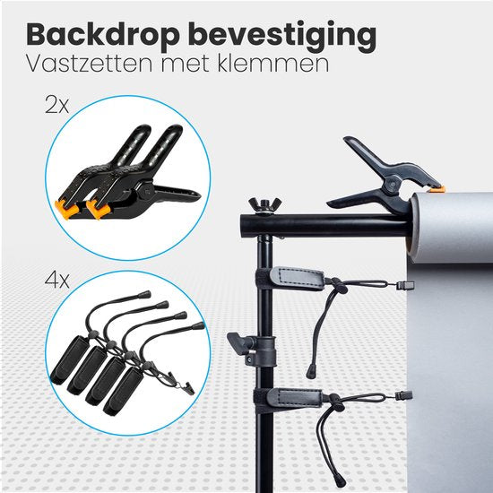 Auronic Backdrop System - Set complet - Sans toile - Réglable - 300 x 260cm