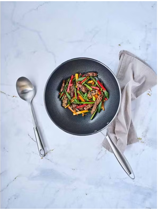 Thermos Thermoclad Poêle à frire en acier inoxydable - 24 cm - Sans PFAS - Répartition égale de la chaleur