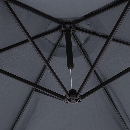 Parasol suspendu Kingsleeve - Ø 300 cm, protection UV 80+ - Anthracite