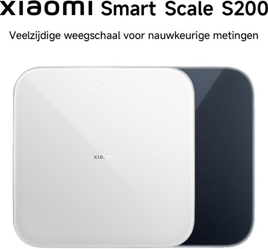Xiaomi Smart Scale S200 Blanche | Pèse-personne intelligent | Précision de 0,05 kg | IMC | Application Xiaomi Home | Jusqu'à 150 kg