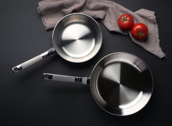 Set de poêles à frire - Saveur Selects - Ø20 et Ø25 cm - Acier inoxydable - Sans PFAS - Compatible induction